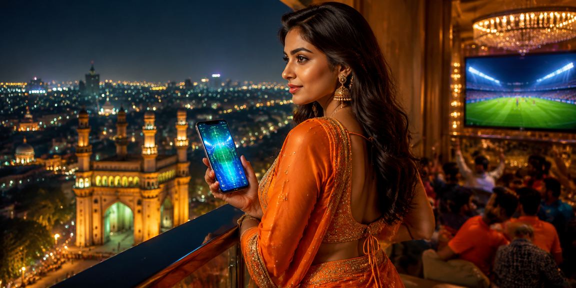 Happy Indian user registering on mobile casino app